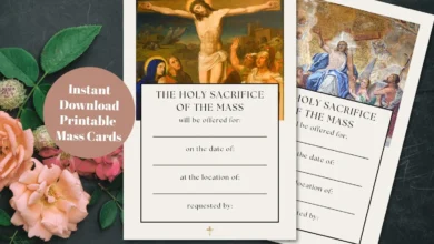 catholic mass cards online
